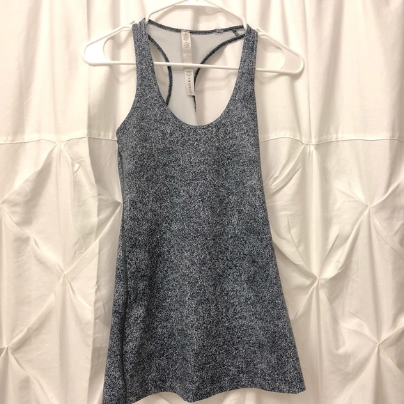 lululemon athletica Tops - lululemon cool racerback gray patterned tank top